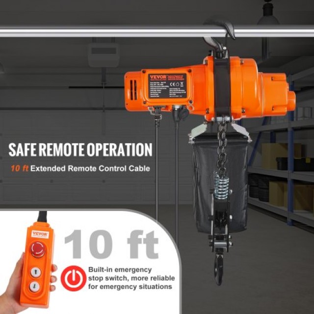 Ηλεκτρικός Γερανός VEVOR 1000kg 3m Μονοφασικός  DDSHLHLDXD11P0U2TV2