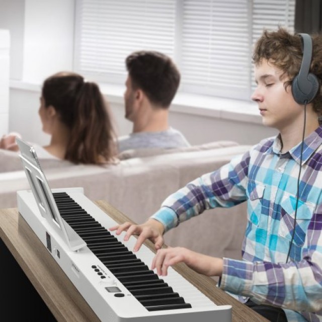 VEVOR  Φορητό Πιάνο 88 Πλήκτρων Bluetooth MIDI Λευκό  ZDSMGQ88JBSWOIOKJV9