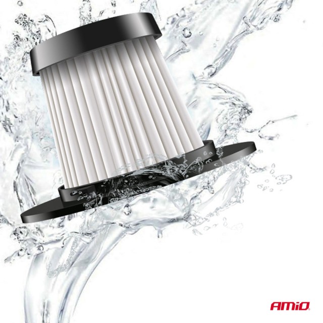AMiO  Σκούπα αυτοκινήτου 12V 60W HEPA 5kPa ,03691