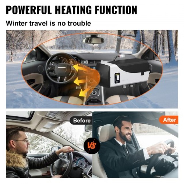 VEVOR  12V 5KW Diesel Air Heater με LCD, 51τμχ για RVs/φορτηγά  ZCJRQ12V5KW51JT01V0