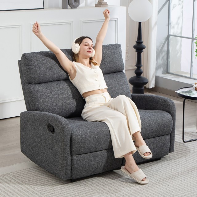 HOMCOM Διθέσιος Ανακλινόμενος Καναπές 145° σε Γκρι Ύφασμα Chenille,... HOMCOM Διθέσιος Ανακλινόμενος Καναπές 145° σε Γκρι Ύφασμα Chenille,...