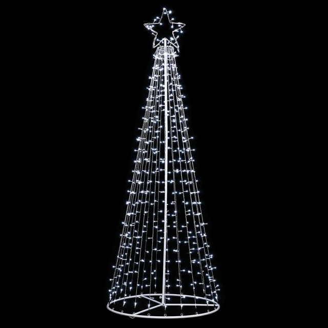 BAKAJI  Φωτεινό Χριστουγεννιάτικο Δέντρο 224cm 592 LED Ψυχρό Λευκό ...