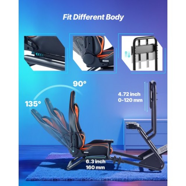 VEVOR Βάση Τιμονιού Προσομοιωτή για Αγωνιστικά Παιχνίδια με Βάση Οθ... VEVOR Βάση Τιμονιού Προσομοιωτή για Αγωνιστικά Παιχνίδια με Βάση Οθ...