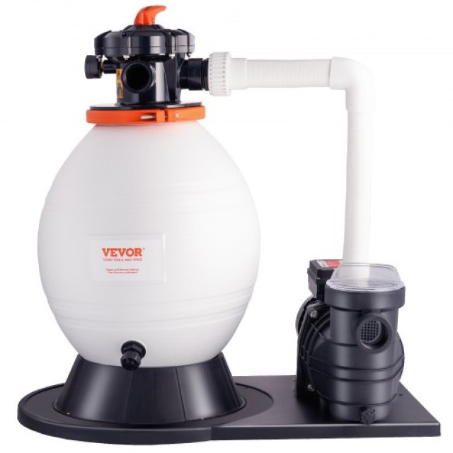 Αντλία Άμμου Vevor 1.14hp 850w, Δεξαμενή 16, Ροή 18000 L/h, Σετ Φίλ...