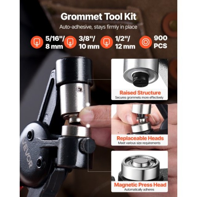 VEVOR Σετ Εργαλείων για Τρούκς 900ΤΜΧ 8mm 10mm 12mm Μεταλλικά Στριφ...
