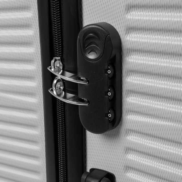 Σετ Βαλίτσες Ταξιδιού Σκληρές με 4 Ρόδες 3τμχ - Γκρι 26662 Trizand