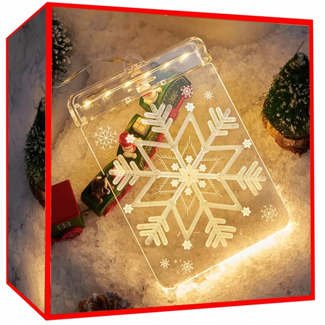 Verk Group 3D Διακόσμηση Βιτρώ Χριστουγεννιάτικα Φώτα LED 590745133...