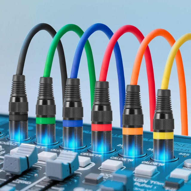 VEVOR Σετ 6 Καλωδίων XLR 4.57 μ με Επίχρυσα 3-Pin Βύσματα και Διπλή... VEVOR Σετ 6 Καλωδίων XLR 4.57 μ με Επίχρυσα 3-Pin Βύσματα και Διπλή...