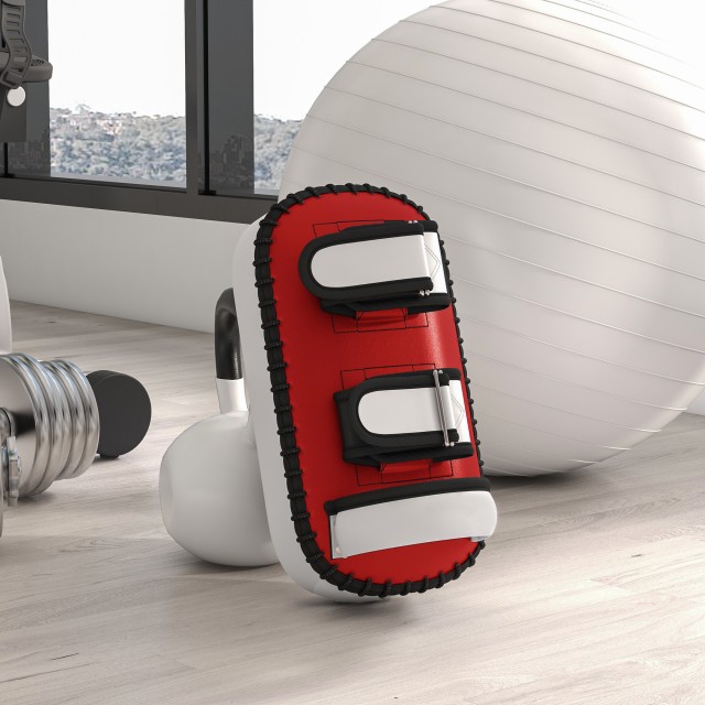 SPORTNOW Padded Boxing and Muay Thai Punch for Arm, σε PU και EPE, 38x20x18 cm, Κόκκινο A91-312V00RD