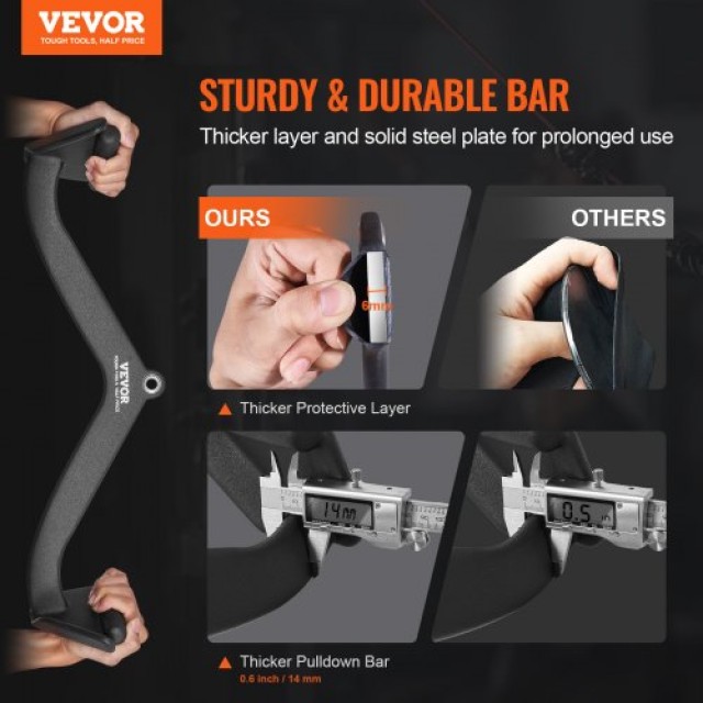 VEVOR  Λαβή V-bar για Τρικέφαλους και Λάτ Πουλντάουν για Οικιακό Γυ...