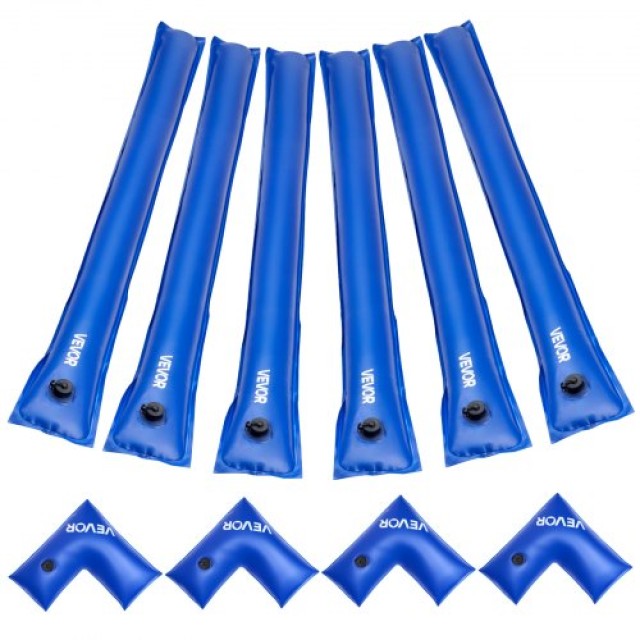 VEVOR 6 Σάκοι Νερού Πισίνας 26 Gauge 4ft με Μονό Θάλαμο και Γωνιακό...