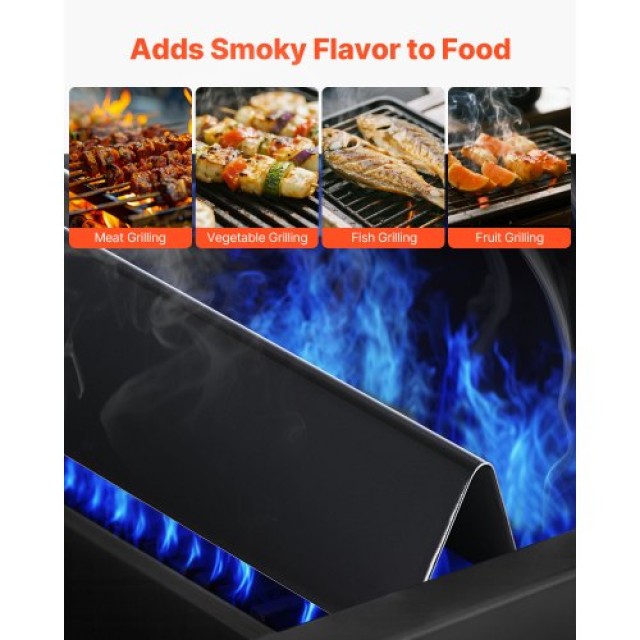VEVOR Ράβδοι Flavorizer για Weber Spirit 300, 39cm, 5 Τεμάχια RQKLF...