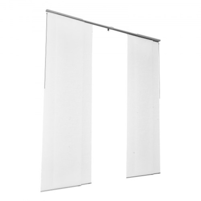 VEVOR Επεκτάσιμο Κουρτινόξυλο Panel 116-218 cm Λευκό (Κόβεται) MBGD...