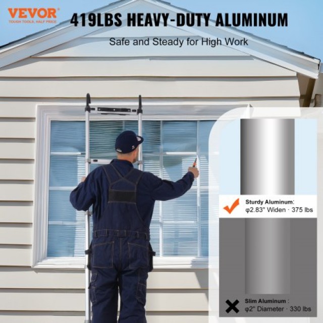 VEVOR  Τηλεσκοπική Σκάλα 16.5FT Πολυκουμπί 419 LBS  SSLTQLHJK16509O6XV0