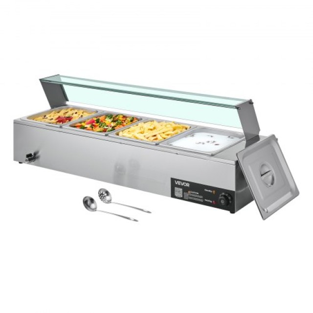 VEVOR Ηλεκτρικός Θερμαντήρας Τροφίμων 1500W από Ανοξείδωτο Ατσάλι μ...