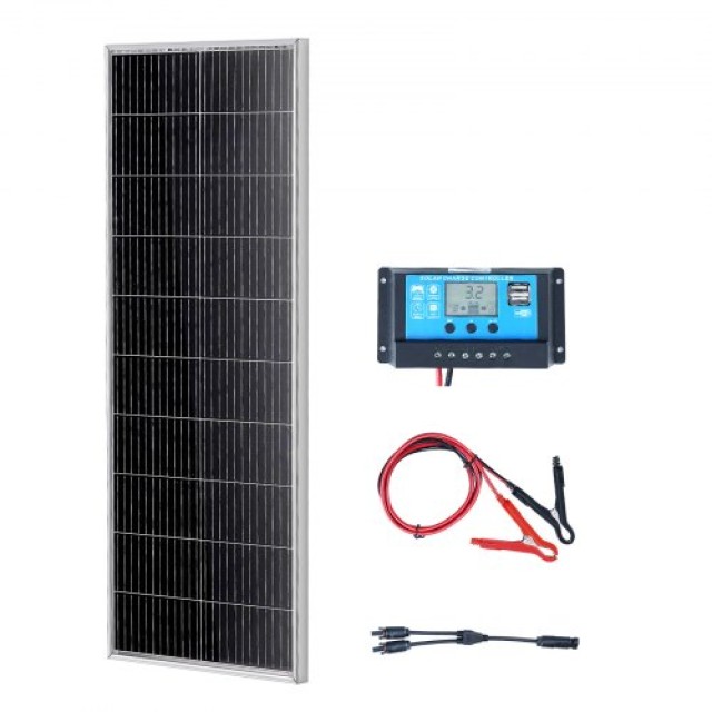 Σετ Ηλιακού Πάνελ VEVOR 100W Μονοκρυσταλλικό 12V & Ρυθμιστής Φόρτισης  GDSDJTYNBDJ1MLOFJV9