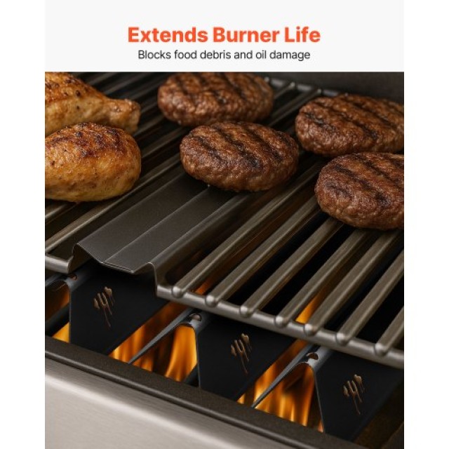 VEVOR Ράβδοι Flavorizer για Weber Spirit 300, 39cm, 5 Τεμάχια RQKLF...
