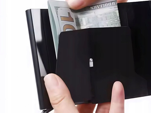 Verk Group Ανδρικό Πορτοφόλι RFID Αντι-Κλοπής  Μαύρο για Κάρτες και...