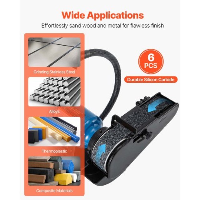 VEVOR Σετ Ταινιών Λείανσης 50mm x 1066mm, 6 Τεμ. (Κόκκοι 36-120) Κα...