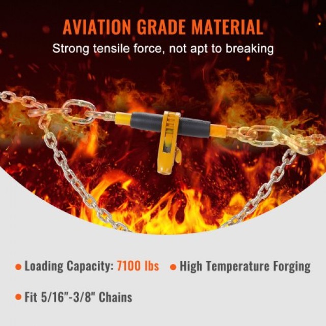 VEVOR Ρατσετάκι Δέσμης Αλυσίδας 5/16-3/8 7100 lbs με Άγκιστρο G80 4...