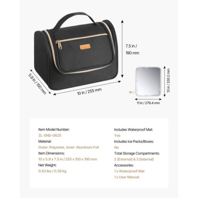 VEVOR Φορητή Τσάντα Για Αντλία Μητρικού Γάλακτος - 25.5 x 15 x 19 c... VEVOR Φορητή Τσάντα Για Αντλία Μητρικού Γάλακτος - 25.5 x 15 x 19 c...