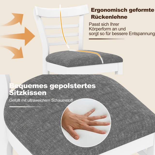 Costway Σετ Ξύλινων Καρεκλών Τραπεζαρίας 2 Τεμαχίων με Τεχνητό Δέρμ... Costway Σετ Ξύλινων Καρεκλών Τραπεζαρίας 2 Τεμαχίων με Τεχνητό Δέρμ...