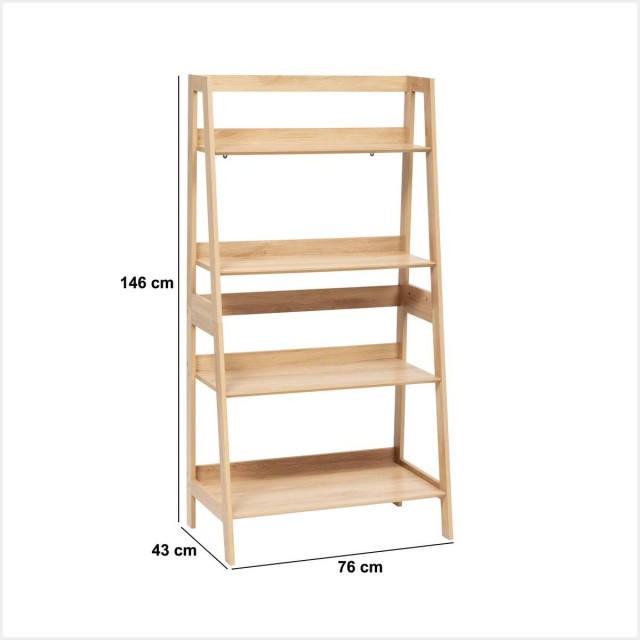 5FIVE Simply smart Επιδαπέδια Ραφιέρα 5 Επιπέδων 76x43x146 cm Καφέ,...