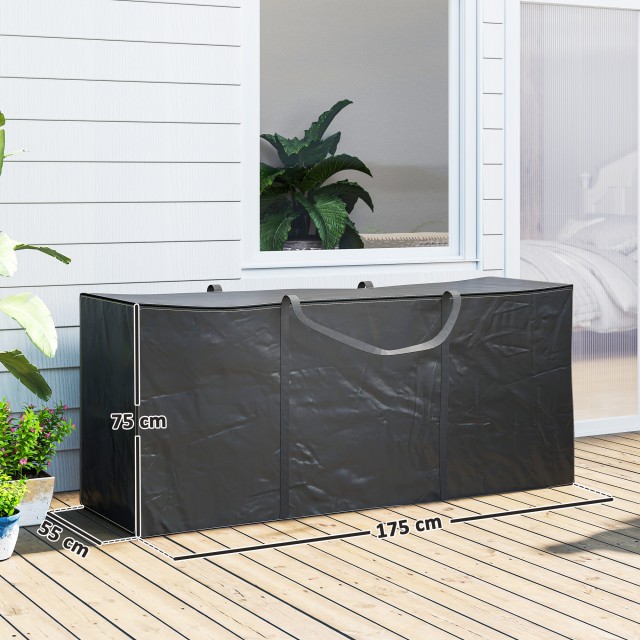 Outsunny Τσάντα Αποθήκευσης 720L, 175x55x75 εκ., Μαύρο 84G-844V00BK
