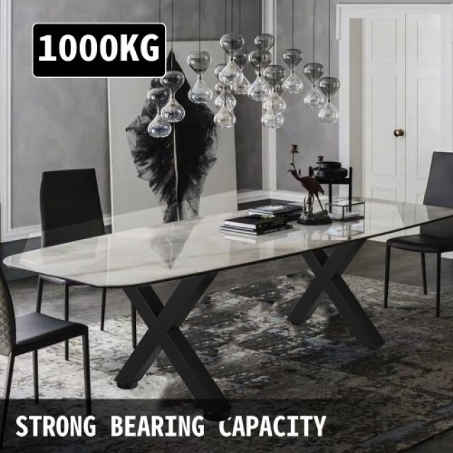 Μεταλλικά Πόδια Τραπεζιού VEVOR 72x79cm Μαύρα X-Στυλ  ZT720X790MM00...
