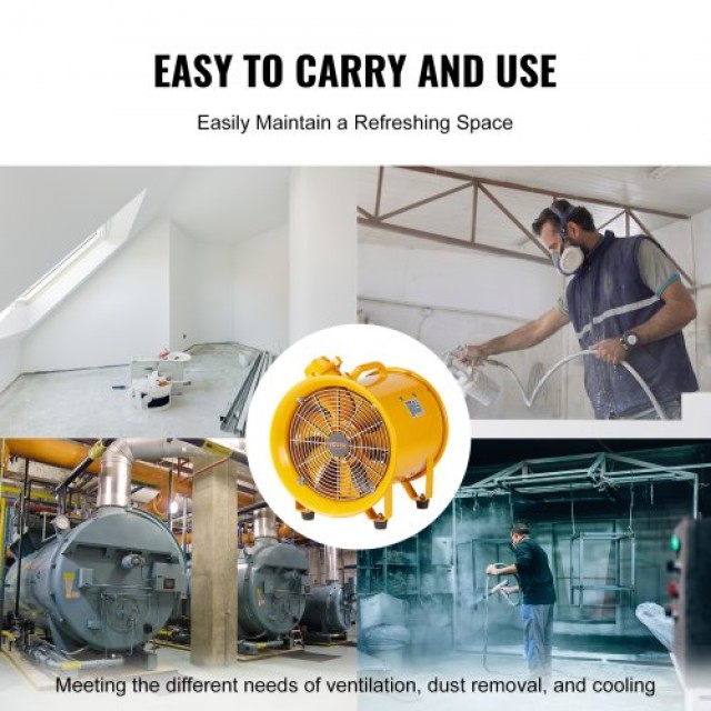 VEVOR Φορητός Εξαεριστήρας 304.8mm με Καλώδιο 3m Βιομηχανικός FBGS... VEVOR Φορητός Εξαεριστήρας 304.8mm με Καλώδιο 3m Βιομηχανικός FBGS...