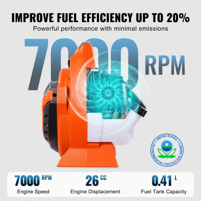 Βενζινοκίνητος Φυσητήρας Φύλλων VEVOR  S252KMH0126CC5Q9WV0