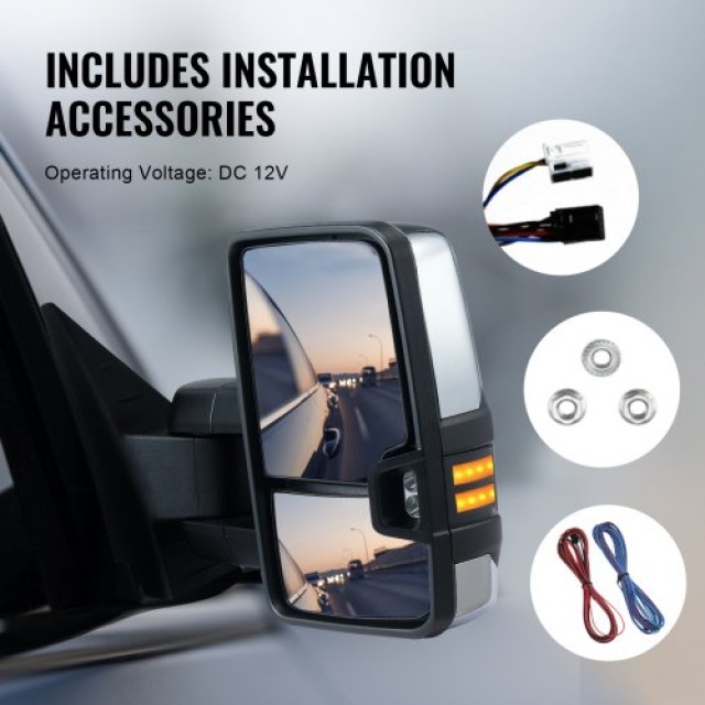 Καθρέπτες Ρυμούλκησης VEVOR για Chevrolet Silverado/GMC/Cadillac (2007-2014)  QYJHZKXFLSLDAV9FSV9