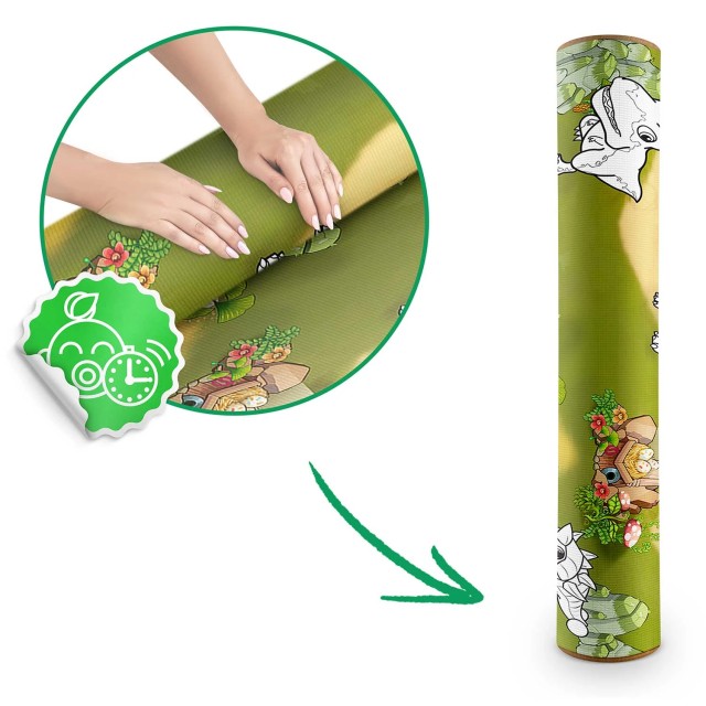 Χαλάκι Δραστηριοτήτων 120 x 90 x 0,3 cm με Μαρκαδόρους Δεινόσαυροι ...