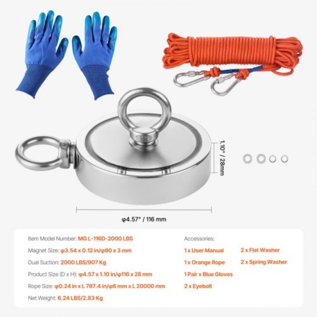 VEVOR Κιτ Μακέτας Ψαρέματος 2000 LBS Διπλής Όψης CXDYTZSM2000VUG2BV0