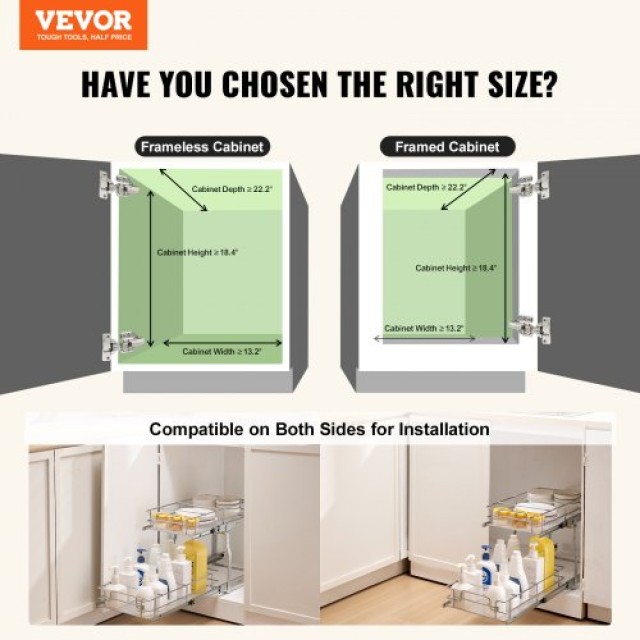 VEVOR  Διπλό Συρτάρι Οργάνωσης Ντουλαπιού 12x21  FZSLLDGGEC12VMAA1V0