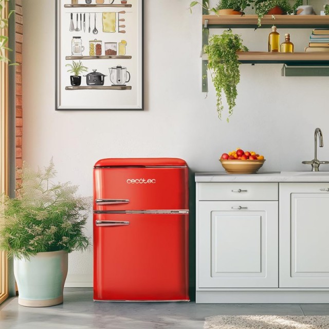 Ηλεκτρικό Mini Ψυγείο 86L  Bolero CoolMarket 2D Origin Χρώματος Κόκκινο  CECOTEC  CEC-01895