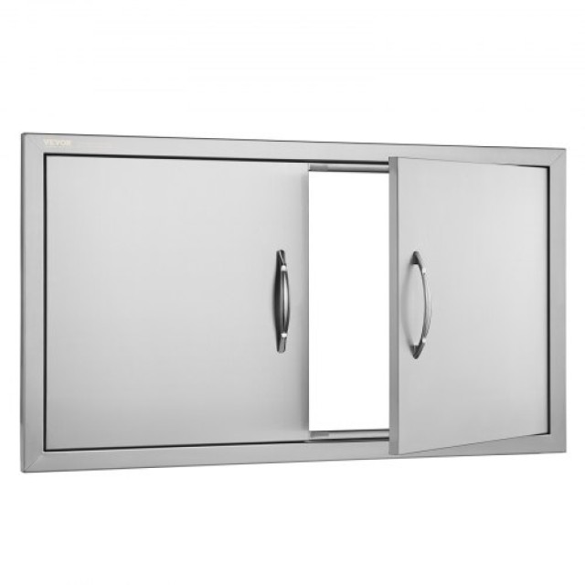 Πόρτα BBQ VEVOR 863x482 mm Διπλή Ανοξείδωτη για Εξωτερική Κουζίνα  ...