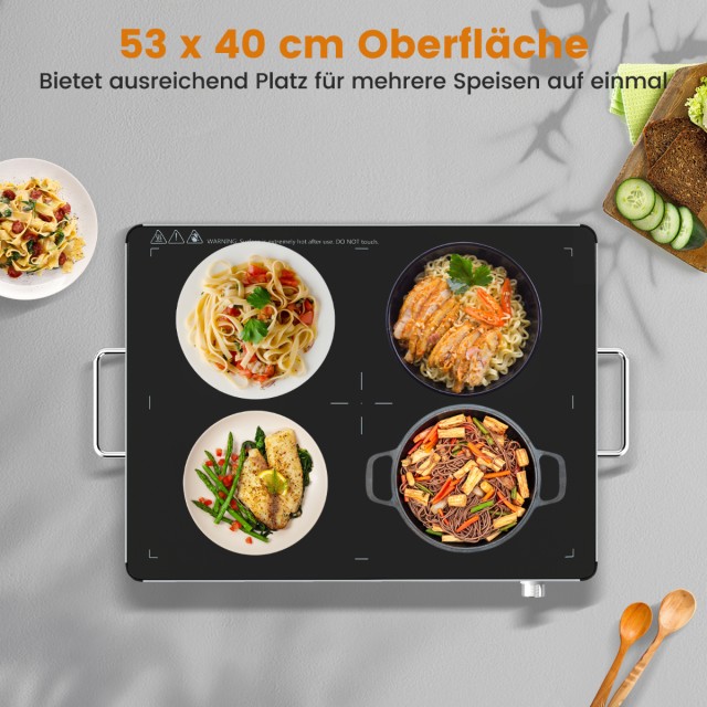 Costway Ρυθμιζόμενη Ηλεκτρική Θερμαινόμενη Πλάκα (30℃-120℃) με Ανθε... Costway Ρυθμιζόμενη Ηλεκτρική Θερμαινόμενη Πλάκα (30℃-120℃) με Ανθε...