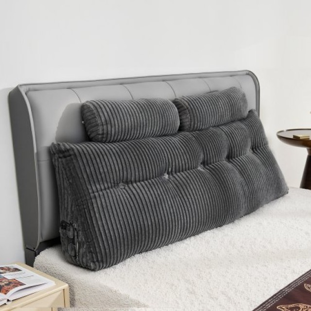 VEVOR Μαξιλάρι Κεφαλαριού Queen Wedge με 2 Τσέπες & Στηρίγματα Κεφα...