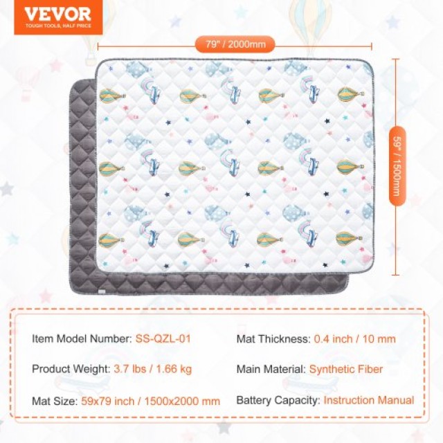 VEVOR  Παιδικό Χαλάκι Δραστηριοτήτων 59x79 για Μωρά BZPXD04YC597NR4MYV0