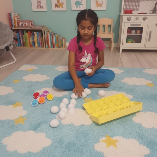 Iso trade Παιδικό Εκπαιδευτικό Puzzle Montessori Αυγοθήκη 26653