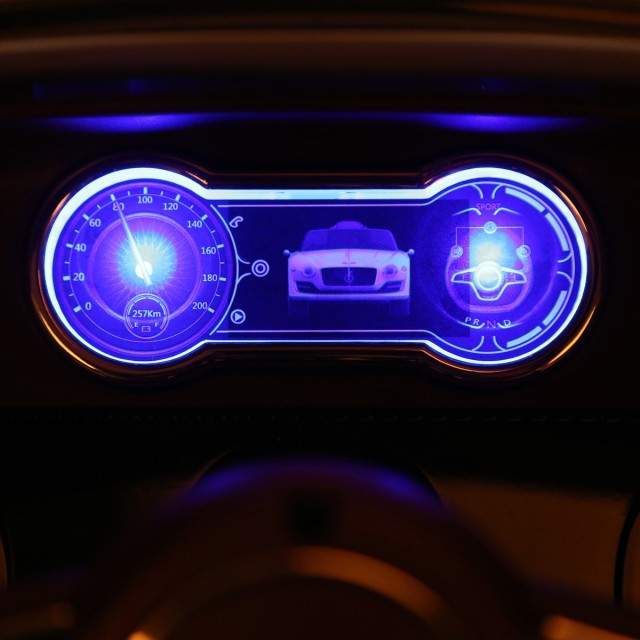 HOMCOM Electric Car Model Bentley για Παιδιά, με πόρτες, 108x60x43cm, Λευκό 370-045