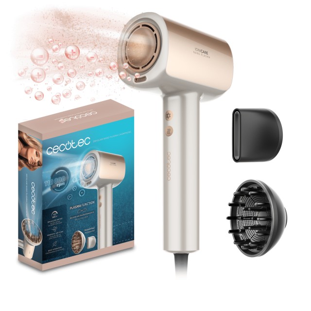 Cecotec Πιστολάκι Μαλλιών Τεχνολογίας Brushless Νέας Γενιάς, DryGla...
