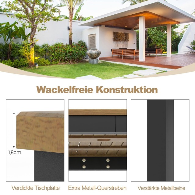 Costway Ορθογώνιο Τραπέζι Εξωτερικού Χώρου από Ακακία για 8 Άτομα (... Costway Ορθογώνιο Τραπέζι Εξωτερικού Χώρου από Ακακία για 8 Άτομα (...