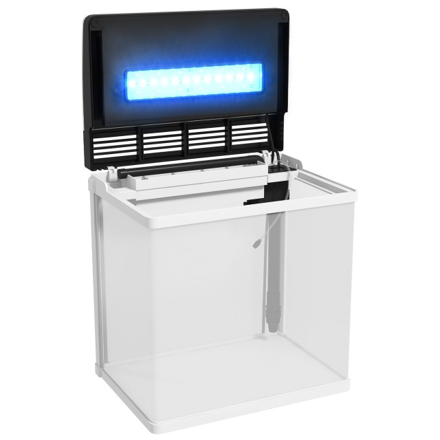 PawHut Ενυδρείο 28L με LED, 38x26x38cm D61-004V91WT