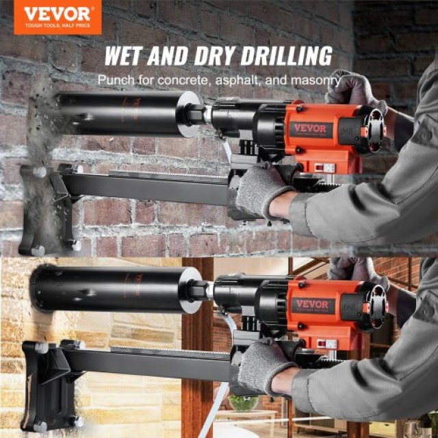VEVOR Διαμαντοτρύπανο Υγρού & Ξηρού Τύπου 3200W 750RPM  LSJGSZKJY84...