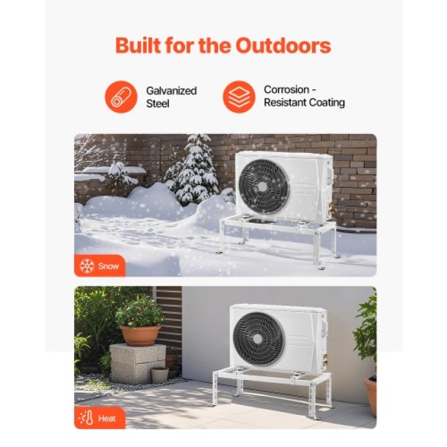 VEVOR Ρυθμιζόμενη Βάση Εδάφους Mini Split Αντικραδασμική για 9000-2... VEVOR Ρυθμιζόμενη Βάση Εδάφους Mini Split Αντικραδασμική για 9000-2...