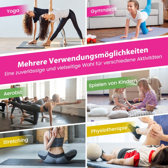 Costway Τετράπτυχη Αναδιπλούμενη Γυμναστική Μπάτα 300x117x5 εκ σε Ρ...