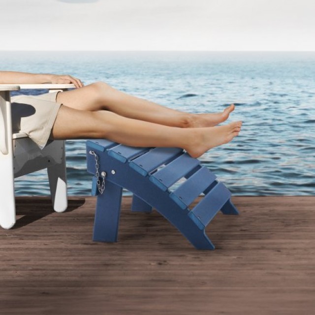 VEVOR Πτυσσόμενο Υποπόδιο HDPE Μπλε 15.7x18.9x13 Ίντσες KZDADLDKTTQPGNCW0V0