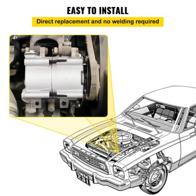 VEVOR CO 101290C Συμπιεστής A/C για Ford Lincoln Mercury (93-07)  FTF-250SUPERKTYSJV0